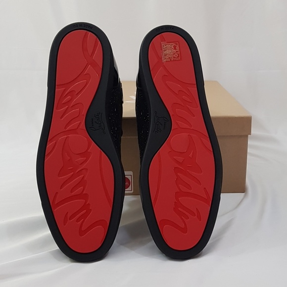 Christian Louboutin Orlato Flat Crst Black - Picture 6 of 8